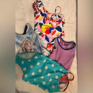 4 swimsuits EUC. NO PILLING stains,snags, or tears.